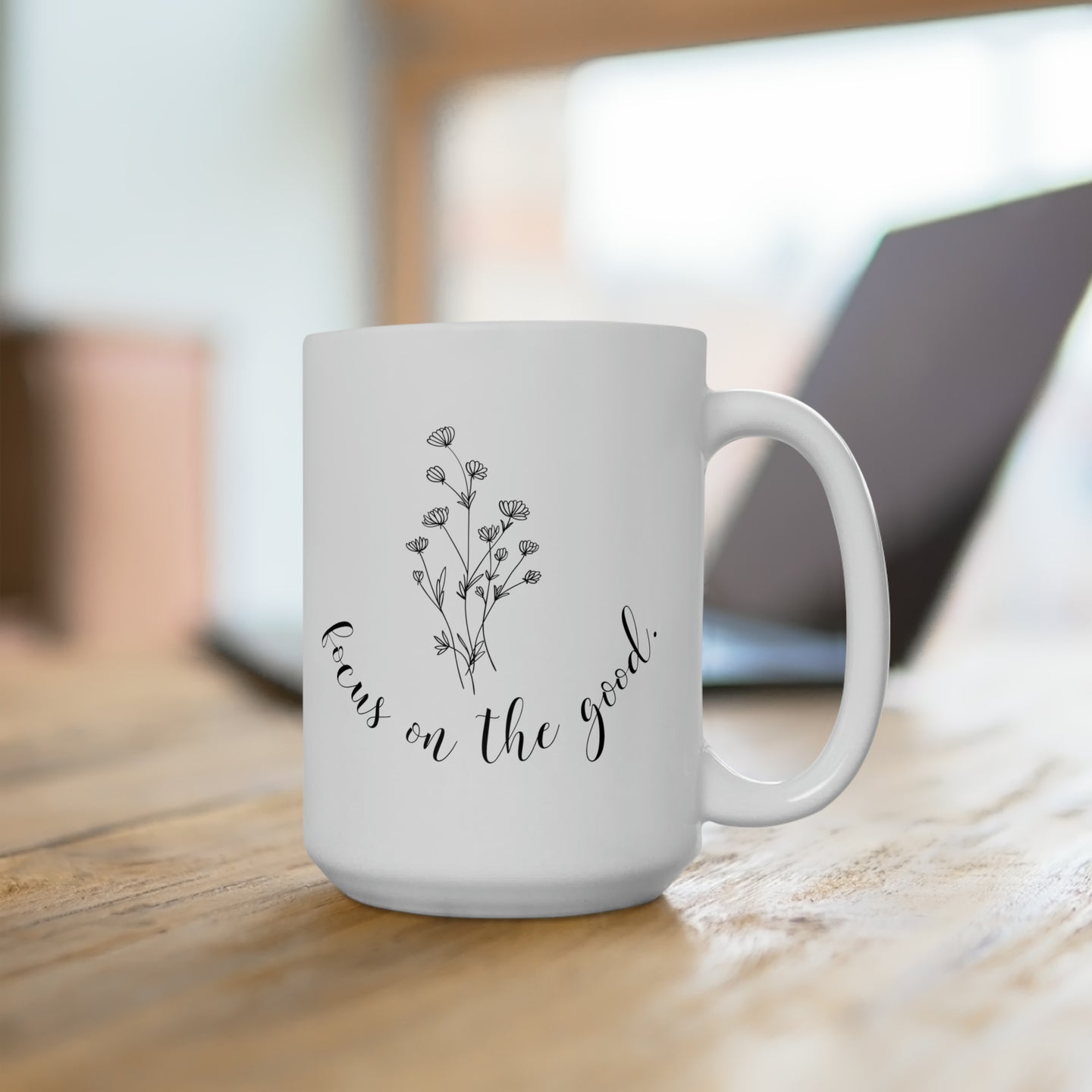 Take a Sip of Positivity | 15oz Artisan Coffee Mug