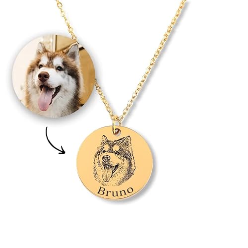 Precious Paws Pendant | Pet Portrait Necklace | Forever Loved