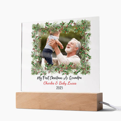 FIRST CHRISTMAS AS GRANDPARENTS | PERSONALIZED ACRYLIC KEEPSAKE