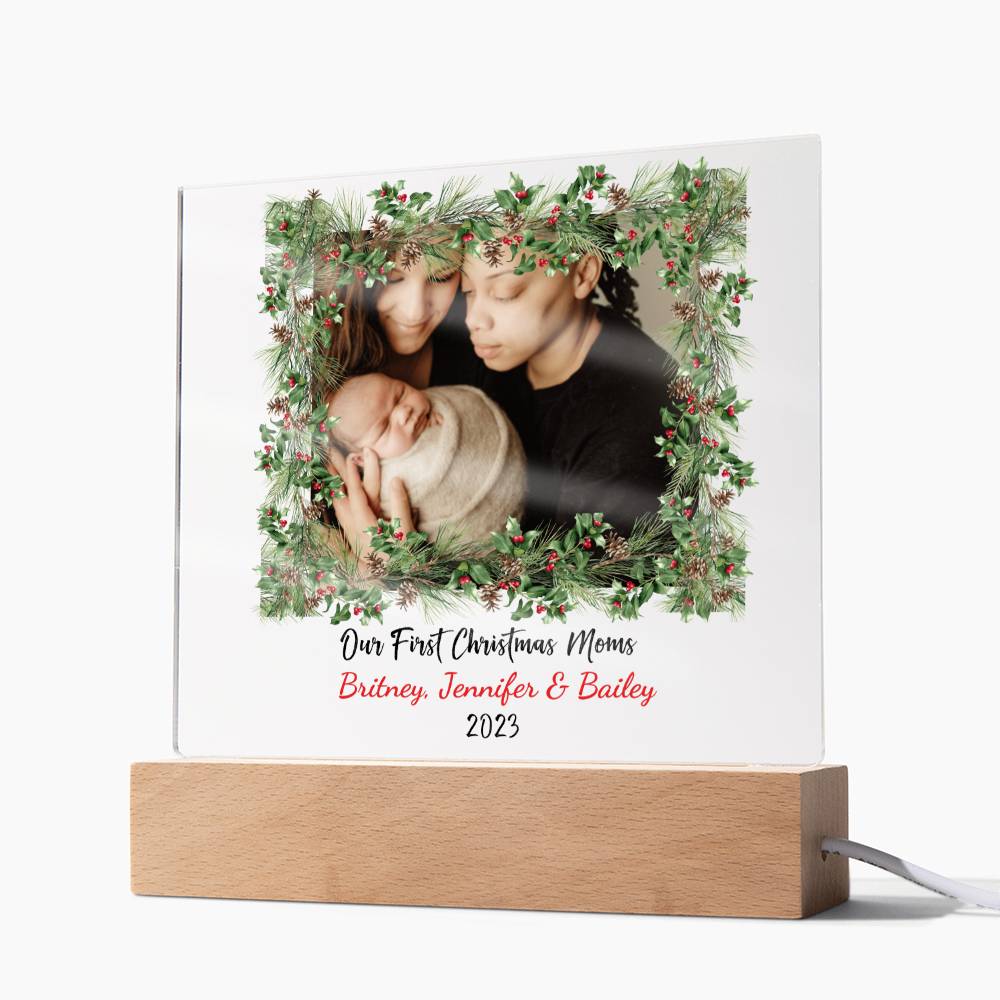 OUR FIRST CHRISTMAS AS PARENTS | LGBTQ PERSONALIZED ACRYLIC KEEPSAKE