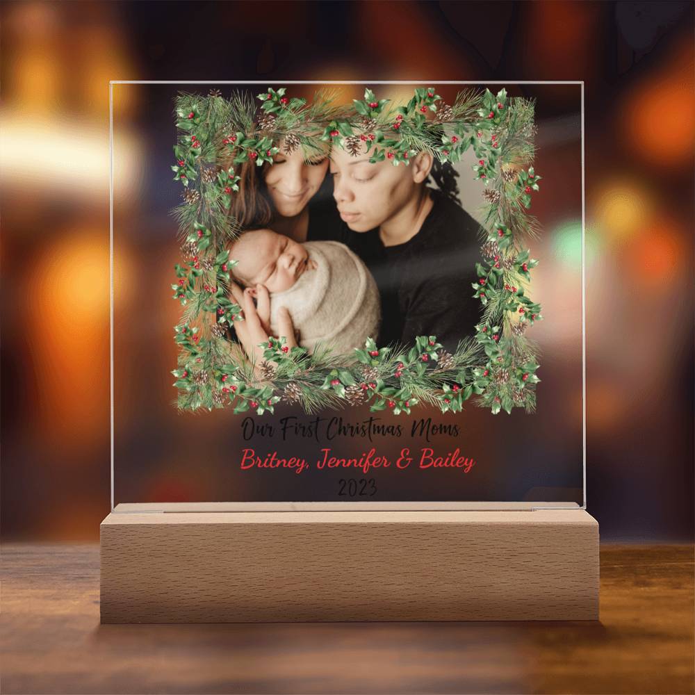 OUR FIRST CHRISTMAS AS PARENTS | LGBTQ PERSONALIZED ACRYLIC KEEPSAKE