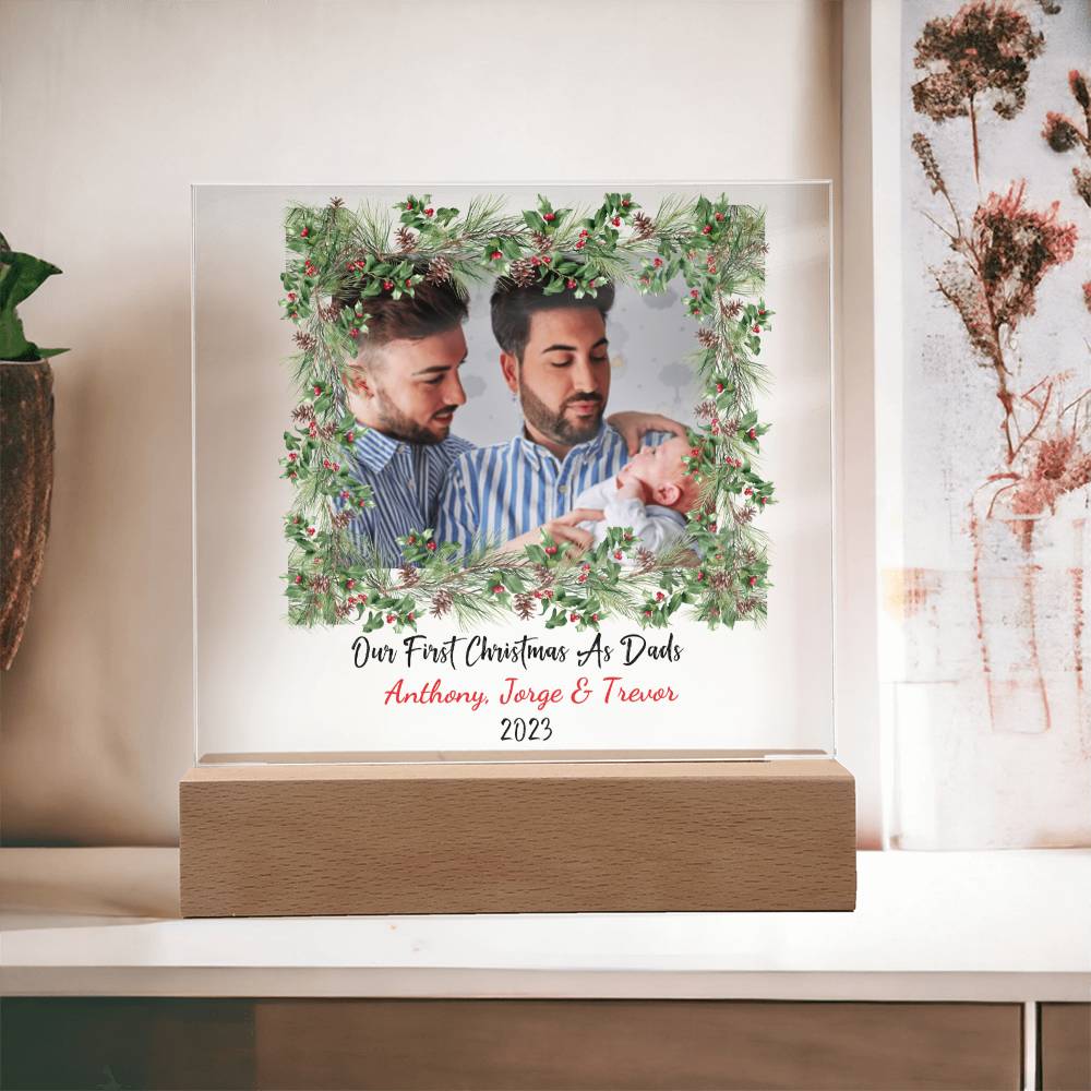 OUR FIRST CHRISTMAS AS PARENTS | LGBTQ PERSONALIZED ACRYLIC KEEPSAKE