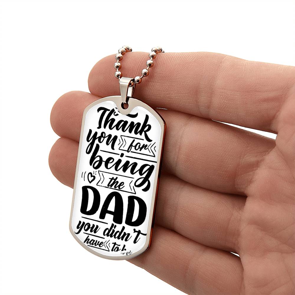 My Bonus Dad | Dog Tag | Gift For Stepdad