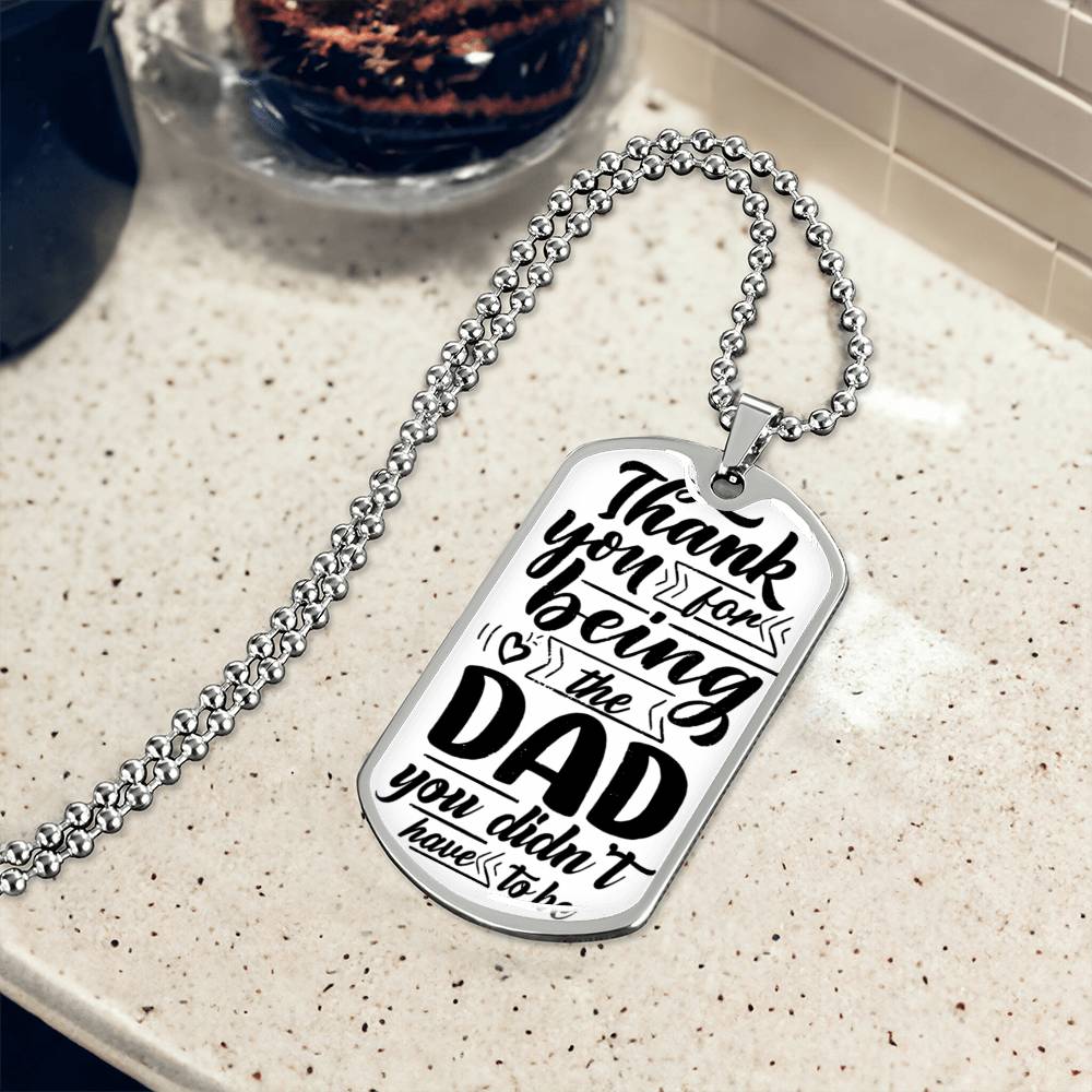 My Bonus Dad | Dog Tag | Gift For Stepdad