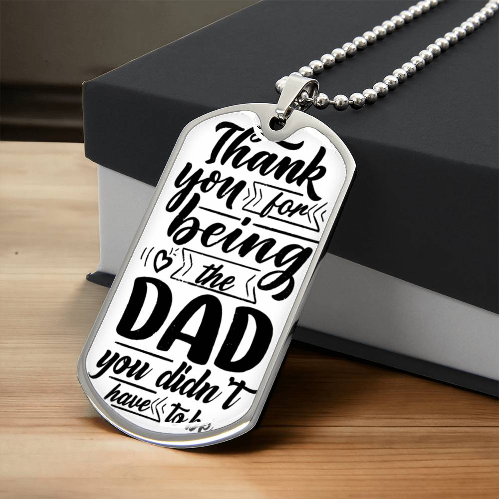 My Bonus Dad | Dog Tag | Gift For Stepdad