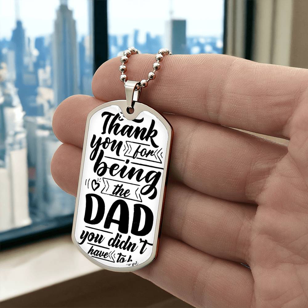 My Bonus Dad | Dog Tag | Gift For Stepdad