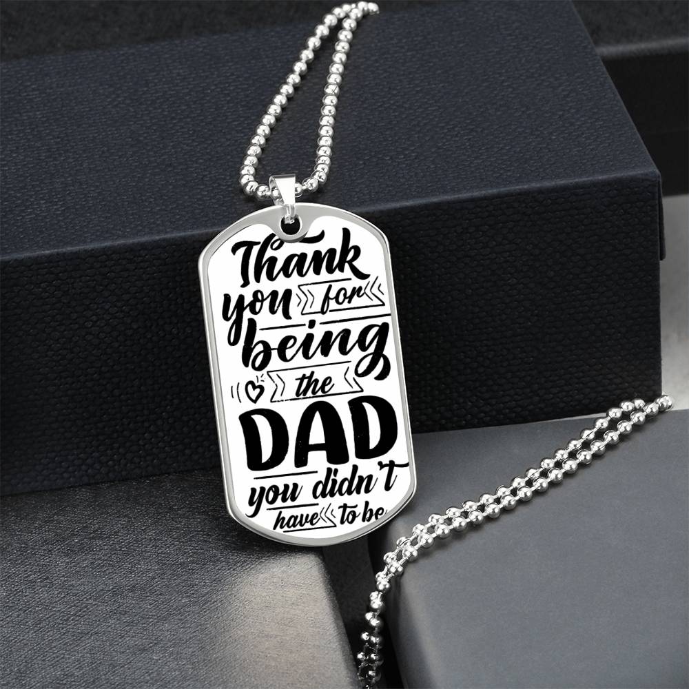 My Bonus Dad | Dog Tag | Gift For Stepdad