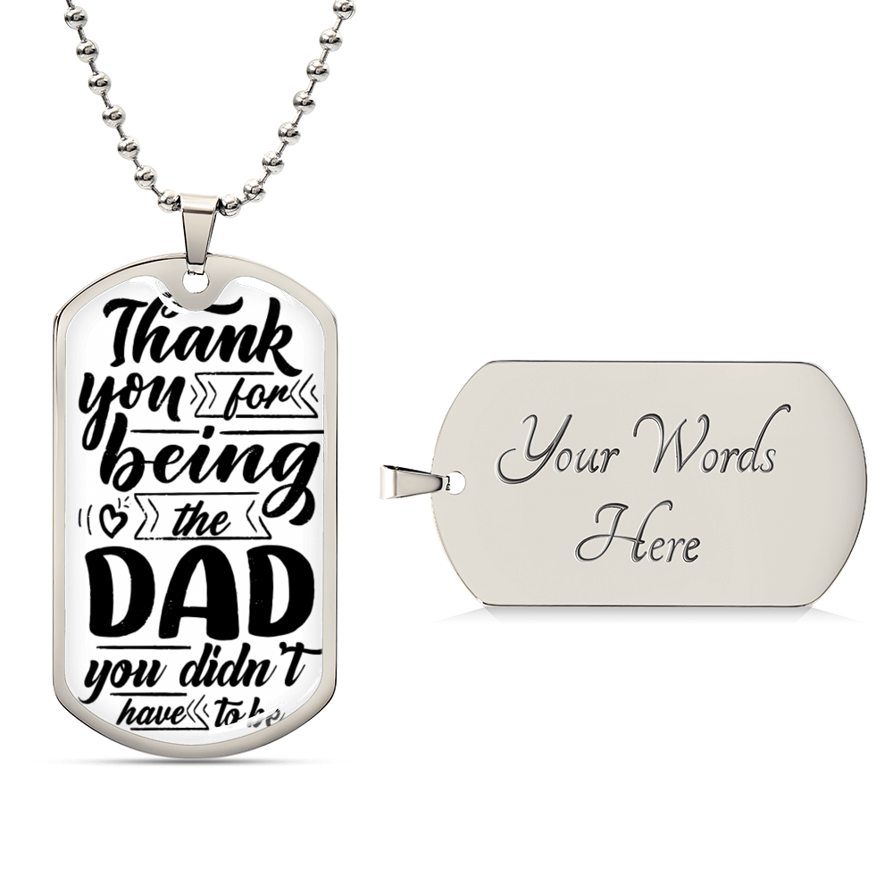 My Bonus Dad | Dog Tag | Gift For Stepdad