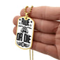 Ride or Die | Motorcycle Dog Tag | Biker Dad