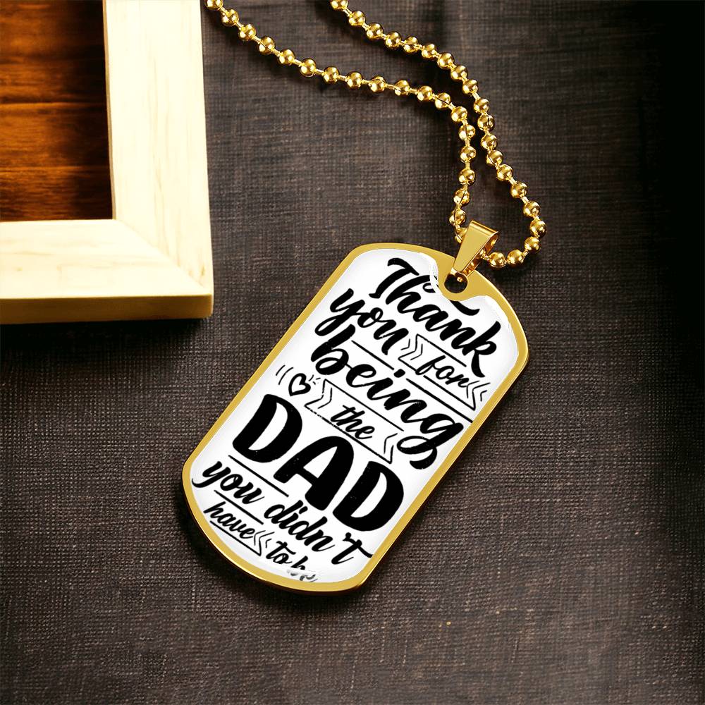 My Bonus Dad | Dog Tag | Gift For Stepdad