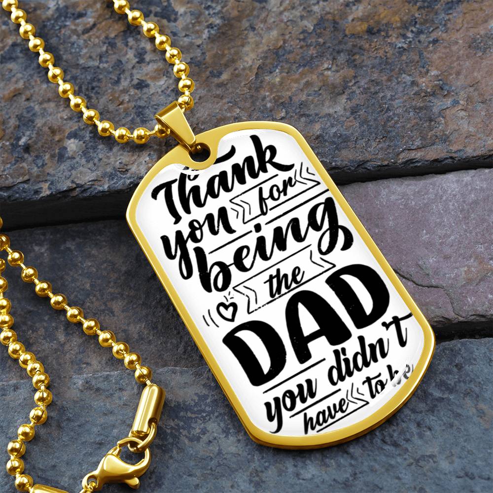 My Bonus Dad | Dog Tag | Gift For Stepdad