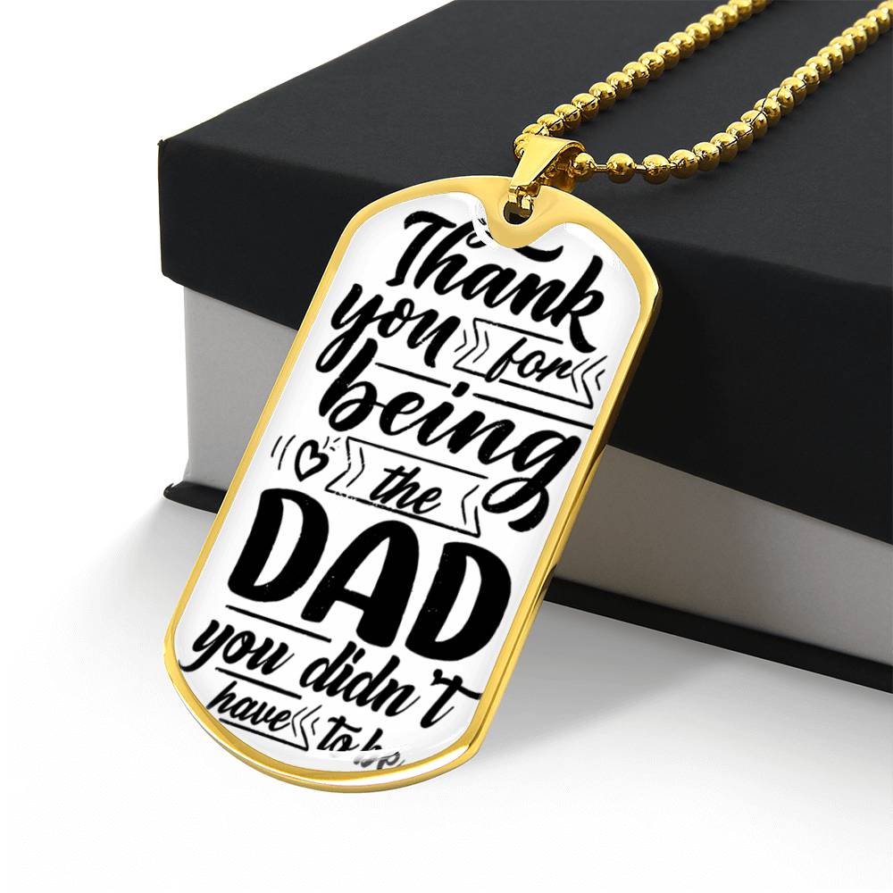 My Bonus Dad | Dog Tag | Gift For Stepdad