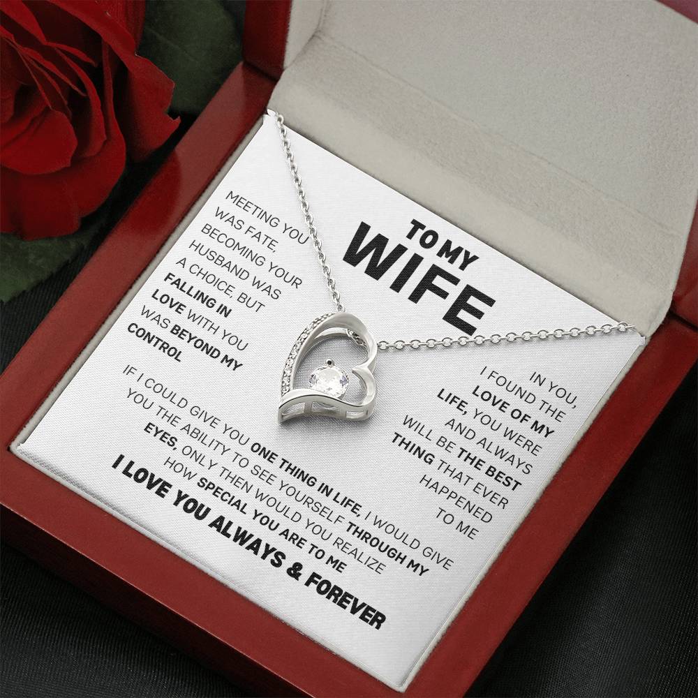 To My Wife | The Love of My Life | Meeting You Was Fate | Eternal Love Necklace