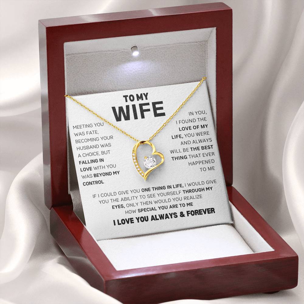 To My Wife | The Love of My Life | Meeting You Was Fate | Eternal Love Necklace