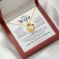 My Wife |  I Can't Live Without You | Forever Love Necklace
