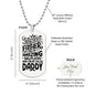 To Dad | Amazing Man | Engraved Dog Tag