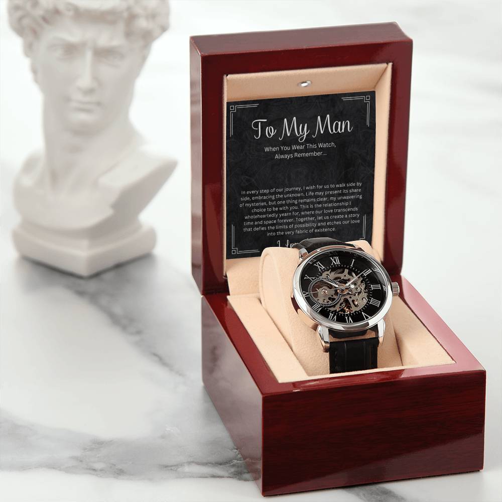 To My Man | Our Journey | Luxury Openwork Watch