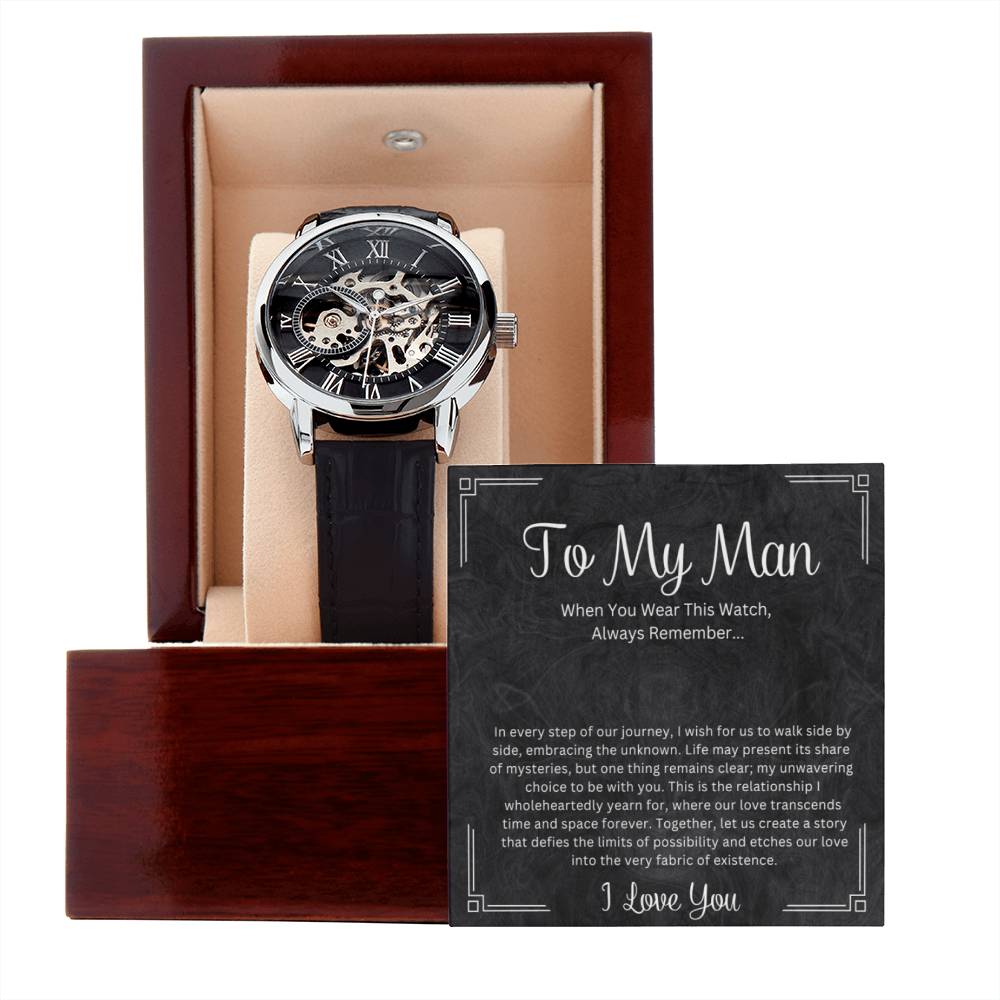 To My Man | Our Journey | Luxury Openwork Watch