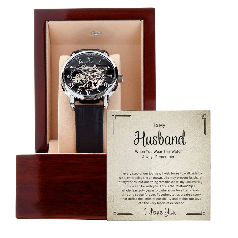 To My Husband |  Our Journey | Openwork Watch