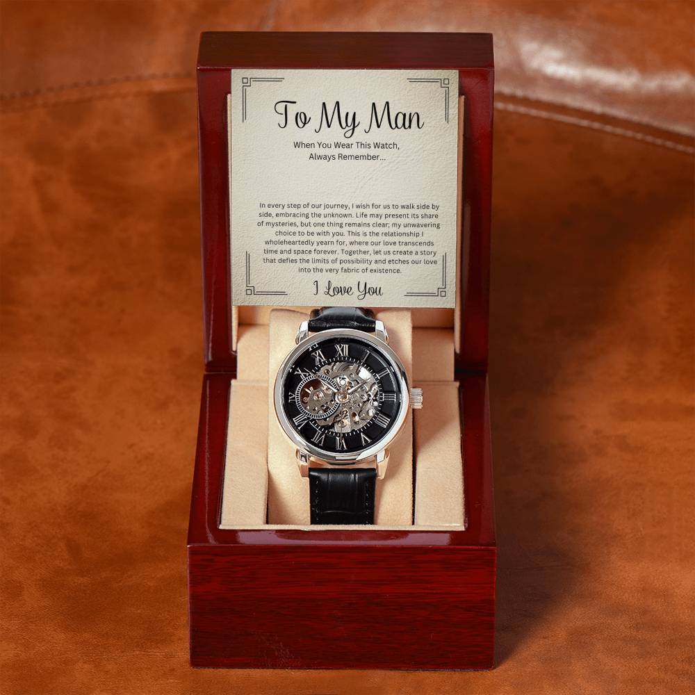 To My Man | Always Remember | Luxury Openwork Watch