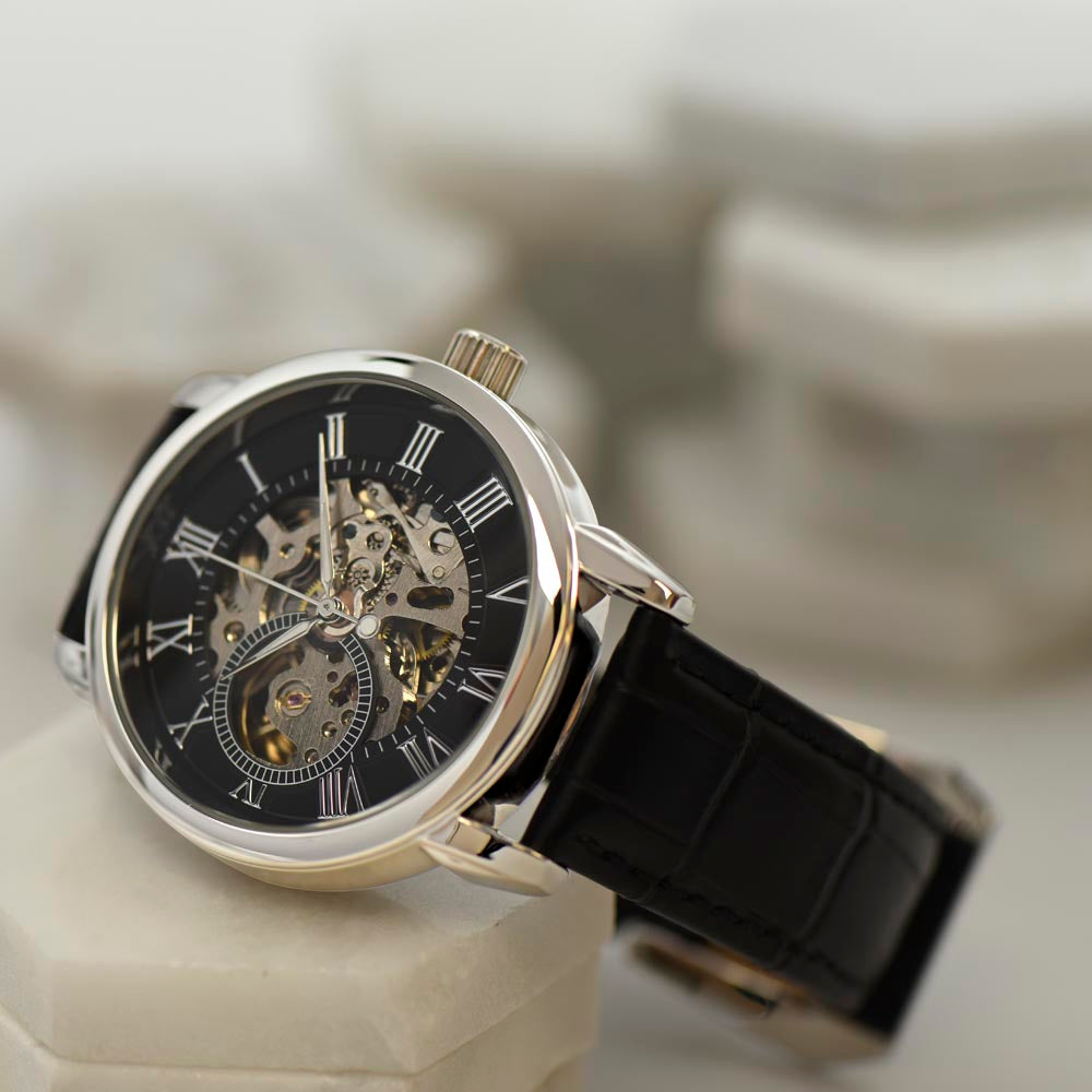 To My Man | Always Remember | Luxury Openwork Watch