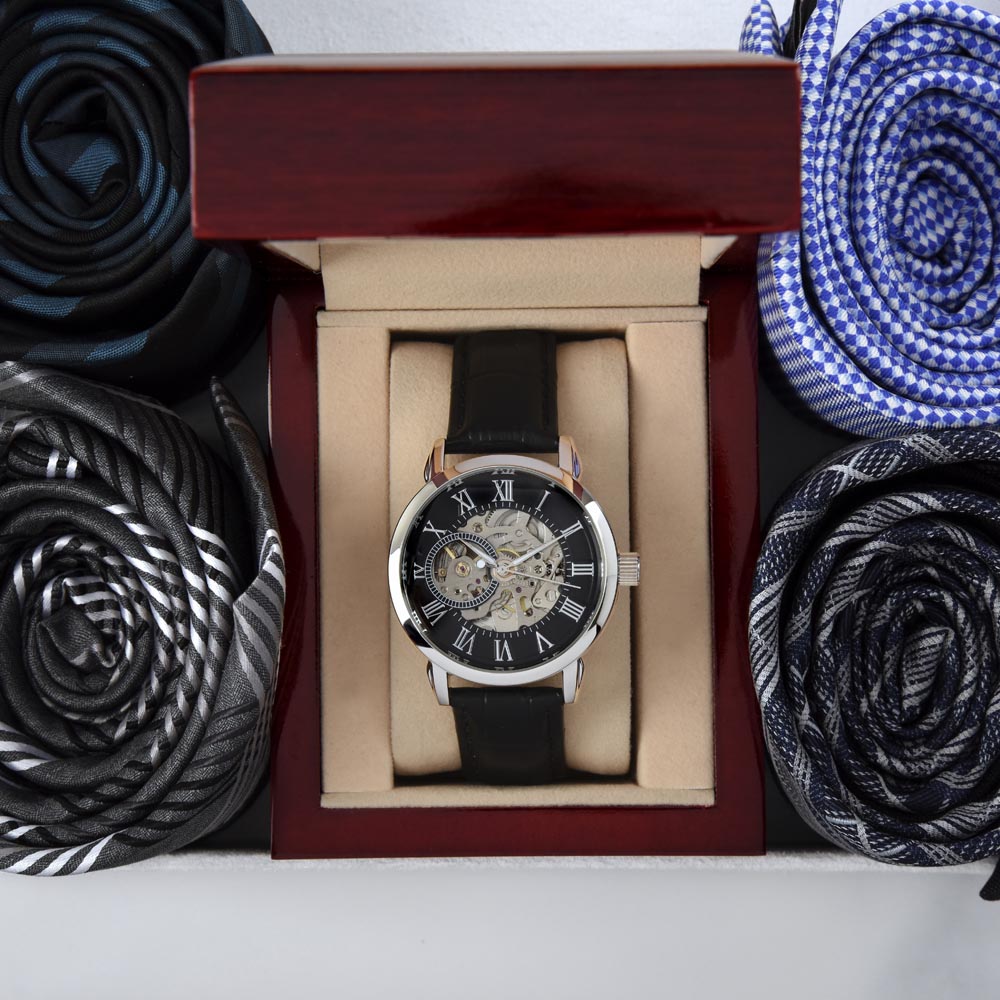 To My Man | Always Remember | Luxury Openwork Watch