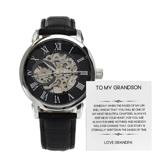 To My Grandson | From Grandma | Our Story | Openwork Watch