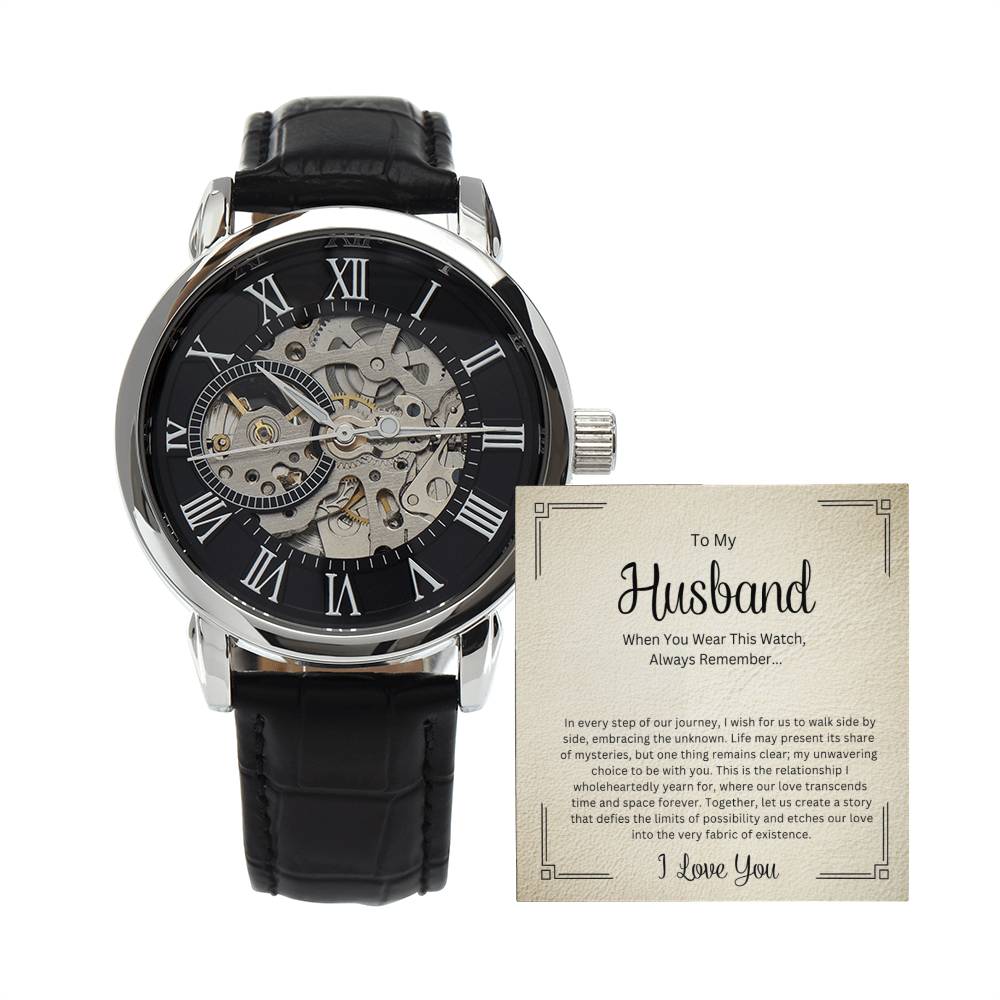 To My Husband |  Our Journey | Openwork Watch