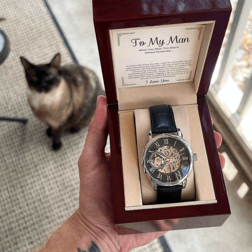 To My Man | Always Remember | Luxury Openwork Watch