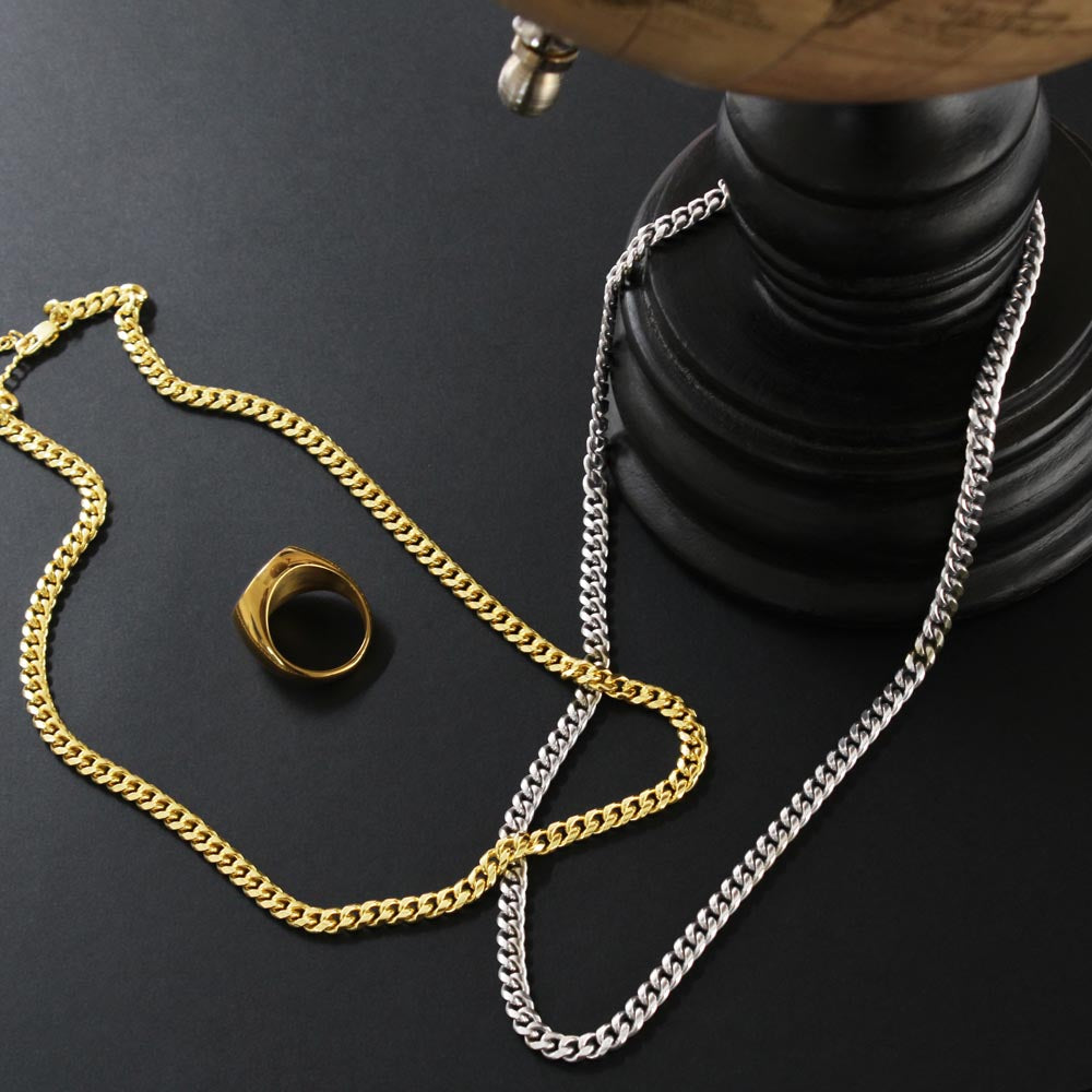 To My Husband | Our Journey | Cuban Link Chain Necklace