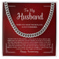 To My Husband | Our Journey | Cuban Link Chain Necklace