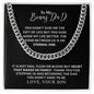 To My Bonus Dad | Thank You - Cuban Link Chain