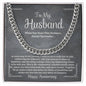 To My Husband | Our Journey | Anniversary | Cuban Link Chain