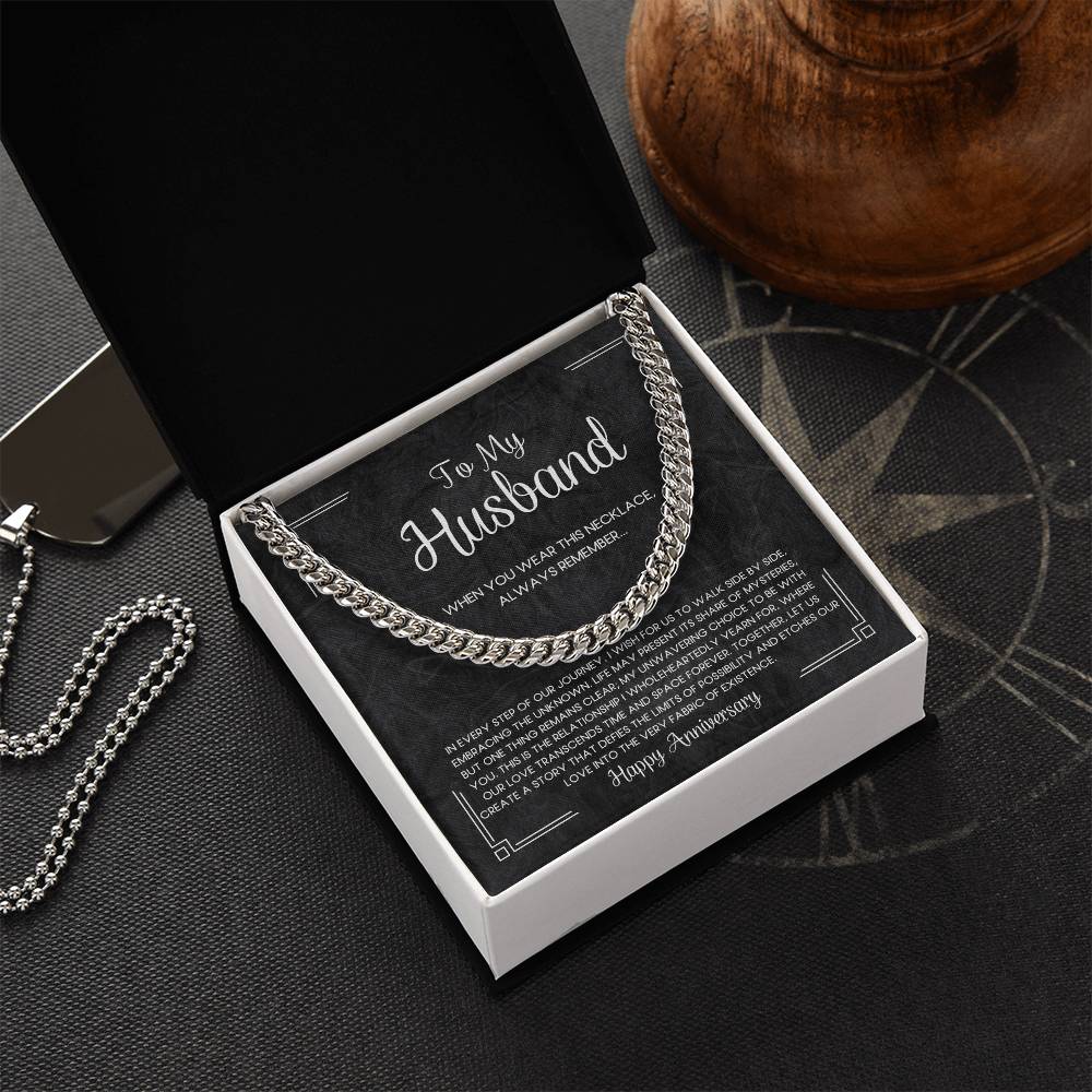 To My Husband | Our Journey | Cuban Link Chain Necklace