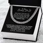 To My Bonus Dad | Thank You - Cuban Link Chain