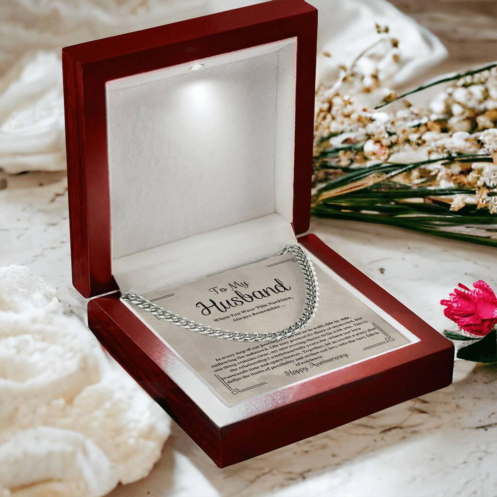 To My Husband | Always Remember | Anniversary | Cuban Link Chain