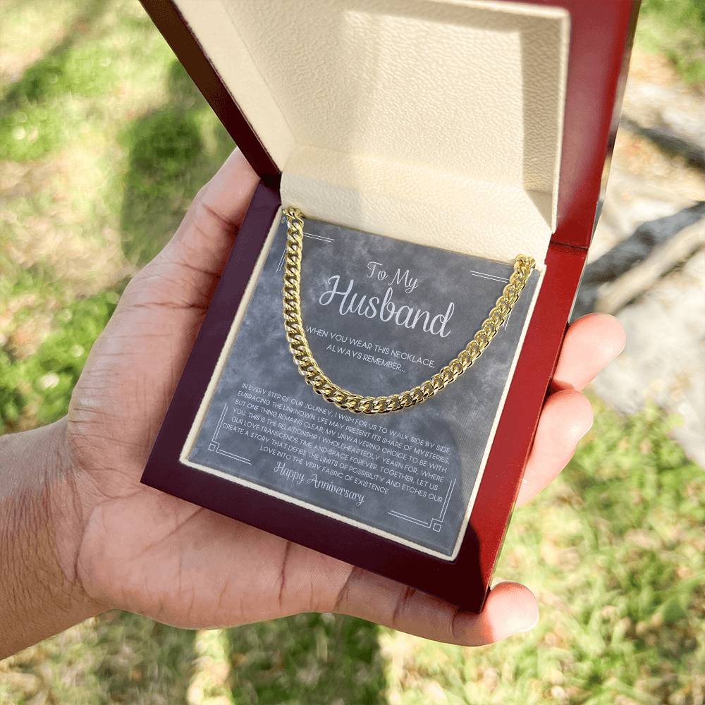 To My Husband | Our Journey | Cuban Link Chain Necklace