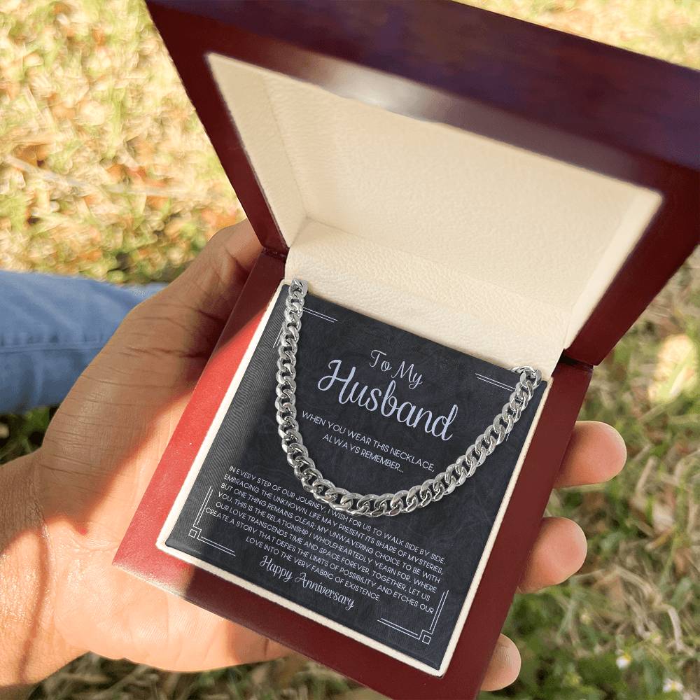 To My Husband | Our Journey | Cuban Link Chain Necklace