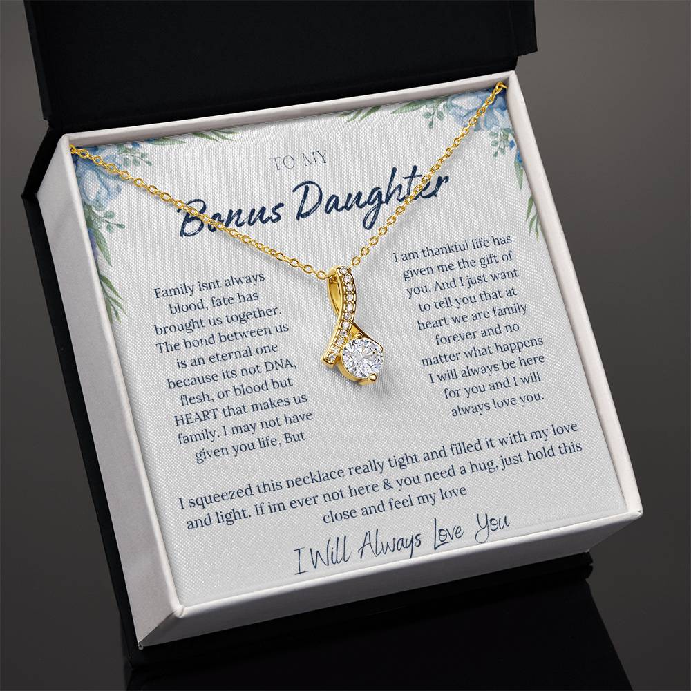 TO MY BONUS DAUGHTER | ETERNAL BOND | ALLURING BEAUTY NECKLACE