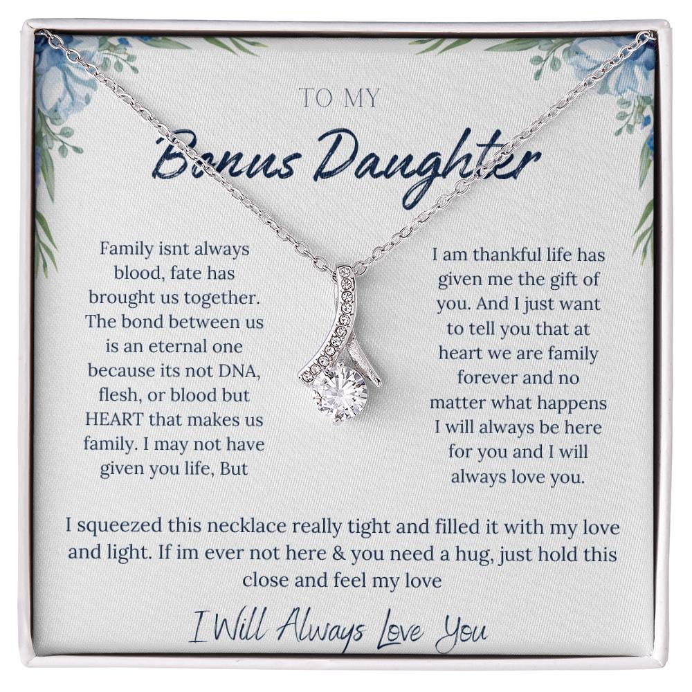 TO MY BONUS DAUGHTER | ETERNAL BOND | ALLURING BEAUTY NECKLACE