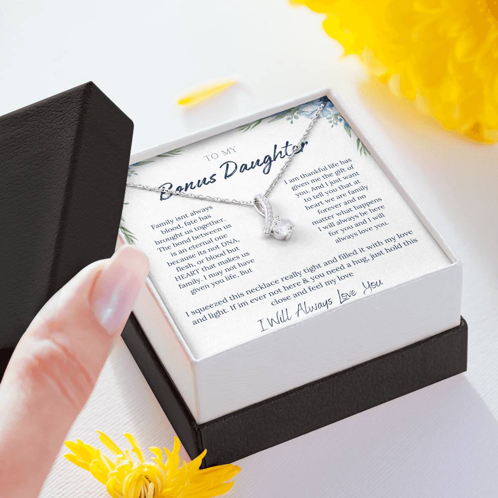 TO MY BONUS DAUGHTER | ETERNAL BOND | ALLURING BEAUTY NECKLACE