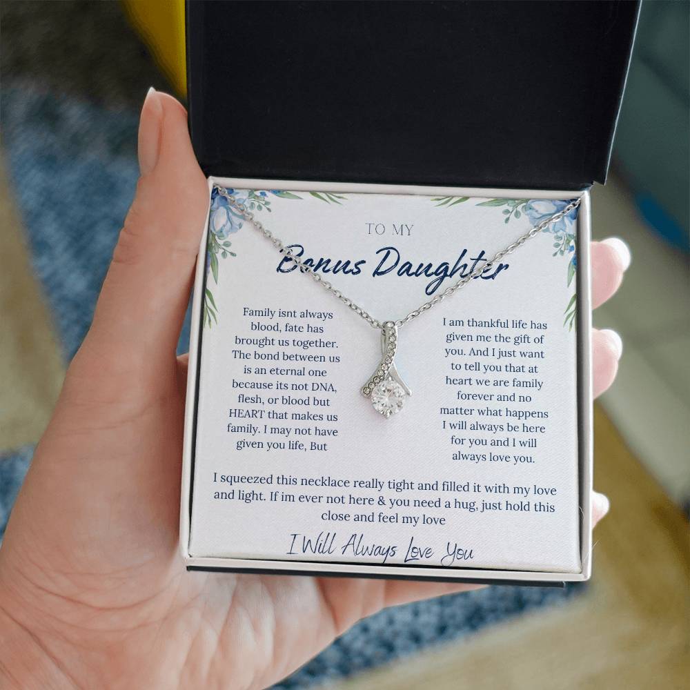 TO MY BONUS DAUGHTER | ETERNAL BOND | ALLURING BEAUTY NECKLACE