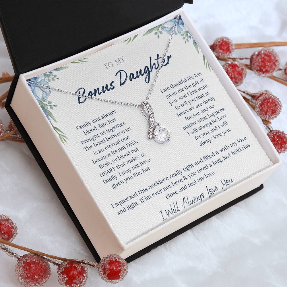 TO MY BONUS DAUGHTER | ETERNAL BOND | ALLURING BEAUTY NECKLACE