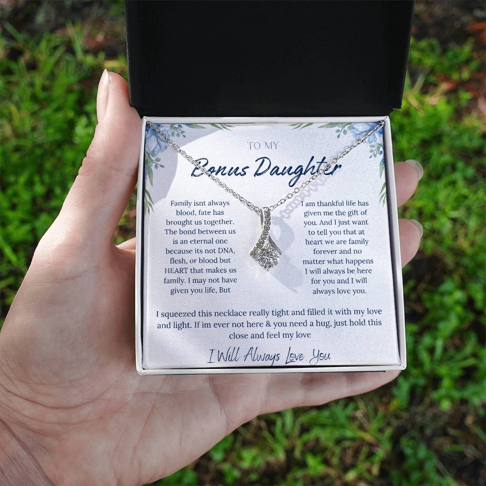 TO MY BONUS DAUGHTER | ETERNAL BOND | ALLURING BEAUTY NECKLACE