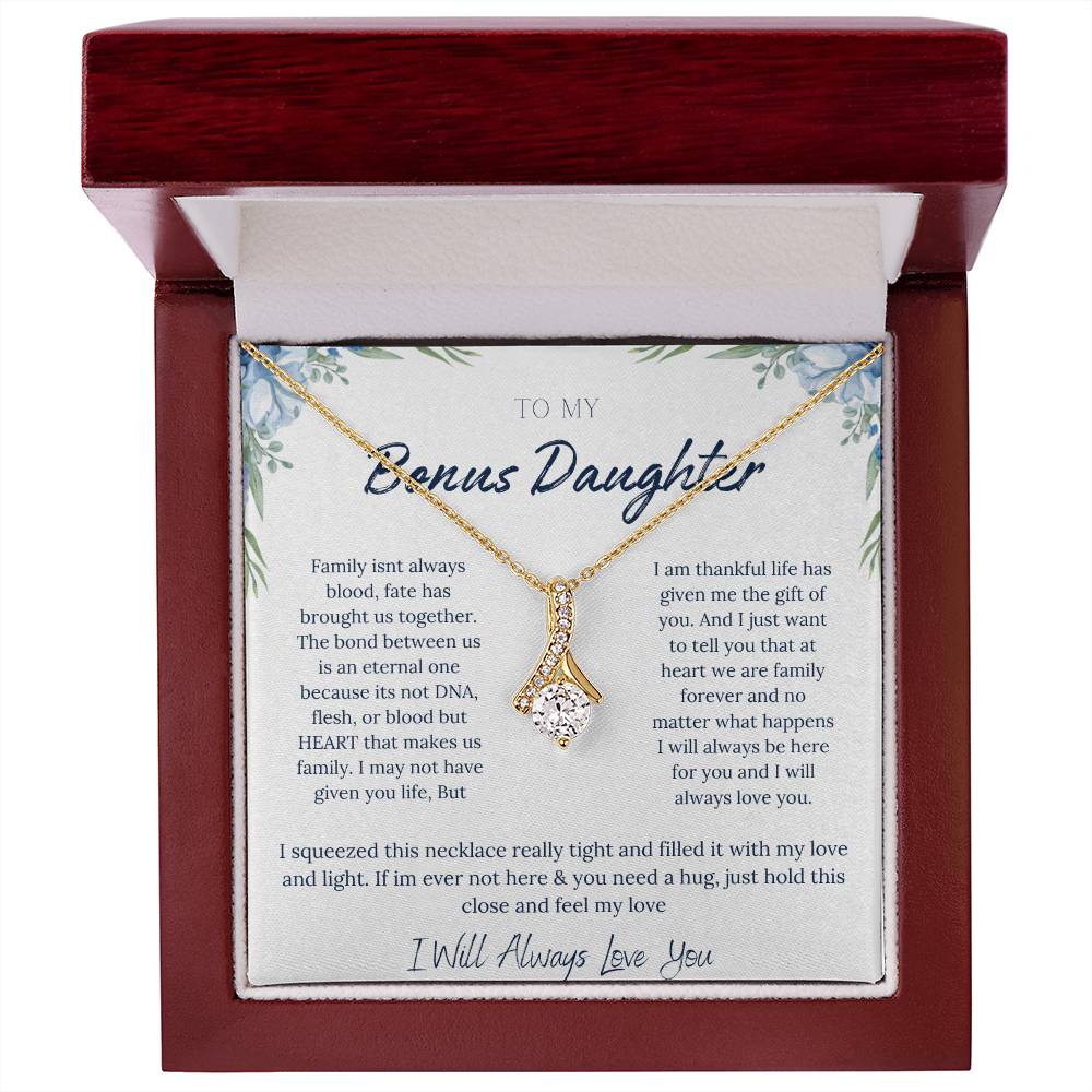 TO MY BONUS DAUGHTER | ETERNAL BOND | ALLURING BEAUTY NECKLACE