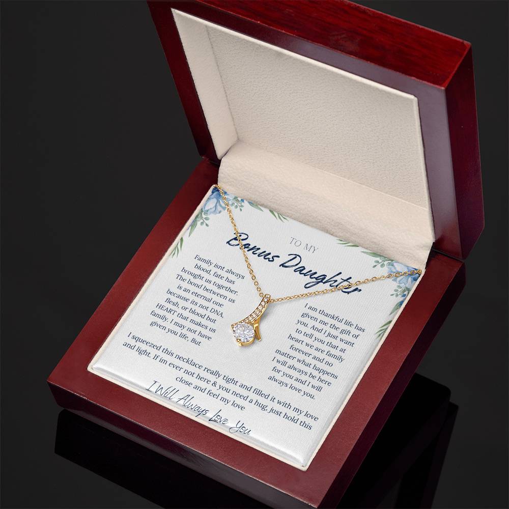 TO MY BONUS DAUGHTER | ETERNAL BOND | ALLURING BEAUTY NECKLACE