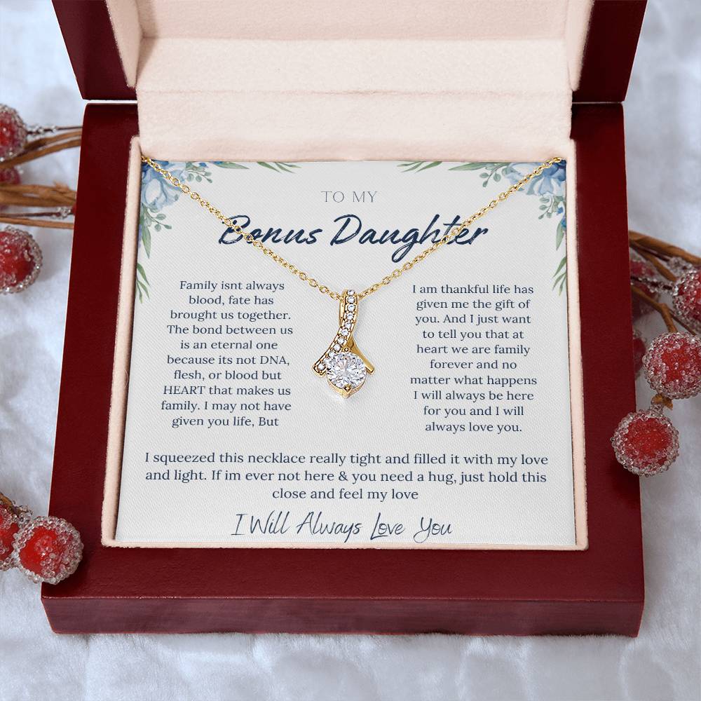 TO MY BONUS DAUGHTER | ETERNAL BOND | ALLURING BEAUTY NECKLACE