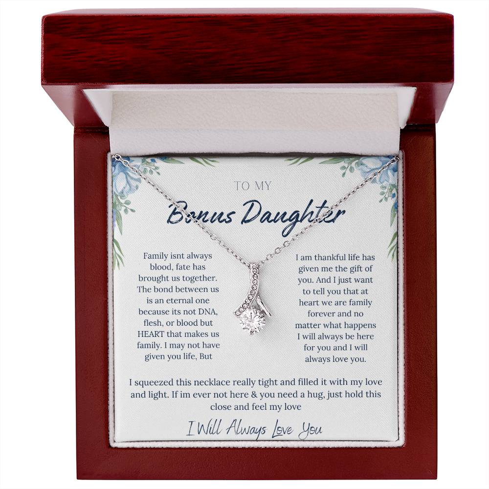 TO MY BONUS DAUGHTER | ETERNAL BOND | ALLURING BEAUTY NECKLACE