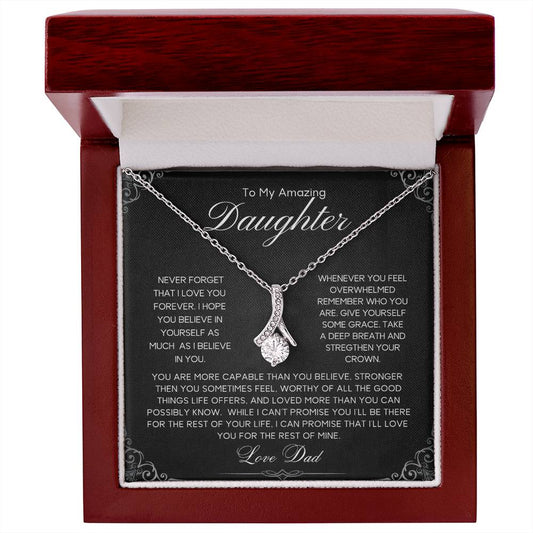 To My Amazing Daughter | Love Dad | I Promise | Alluring Necklace