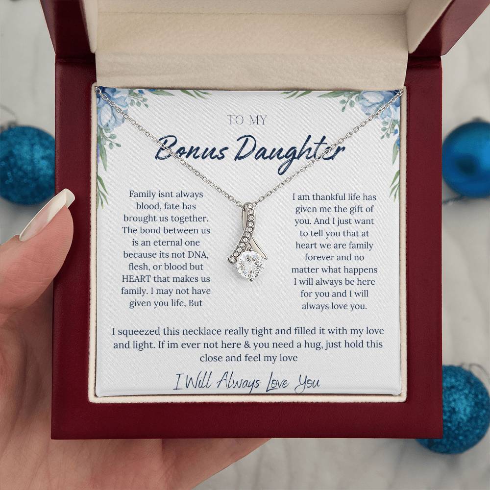 TO MY BONUS DAUGHTER | ETERNAL BOND | ALLURING BEAUTY NECKLACE